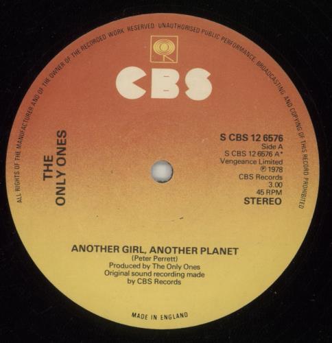 The Only Ones Another Girl, Another Planet - VG Sleeve 12" vinyl single (12 inch record / Maxi-single) UK O-O12AN870725