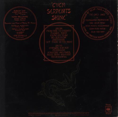 The Only Ones Even Serpents Shine - A1/B2 vinyl LP album (LP record) UK O-OLPEV755680