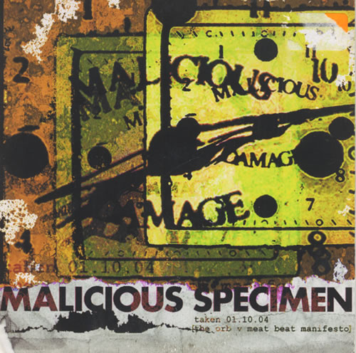 The Orb Malicious Specimen CD-R acetate UK ORBCRMA434248