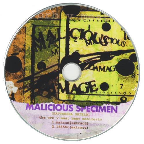 The Orb Malicious Specimen CD-R acetate UK ORBCRMA434248