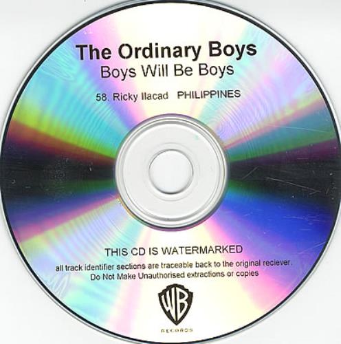 The Ordinary Boys Boys Will Be Boys CD-R acetate Philippino TOACRBO373256