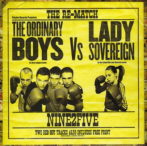 The Ordinary Boys Nine2Five 7" vinyl single (7 inch record / 45) UK TOA07NI359432