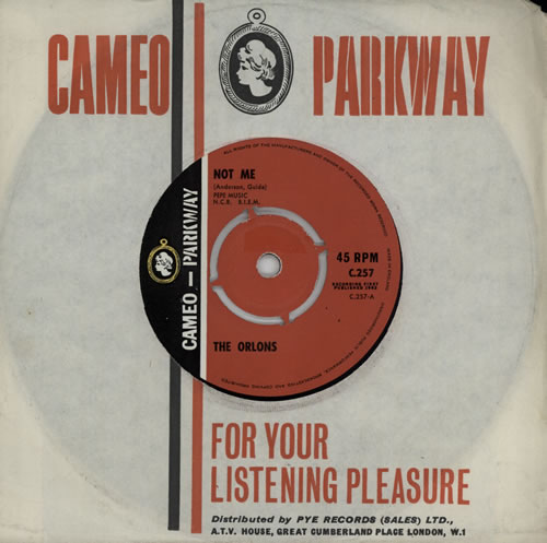 The Orlons Not Me 7" vinyl single (7 inch record / 45) UK ON307NO571595