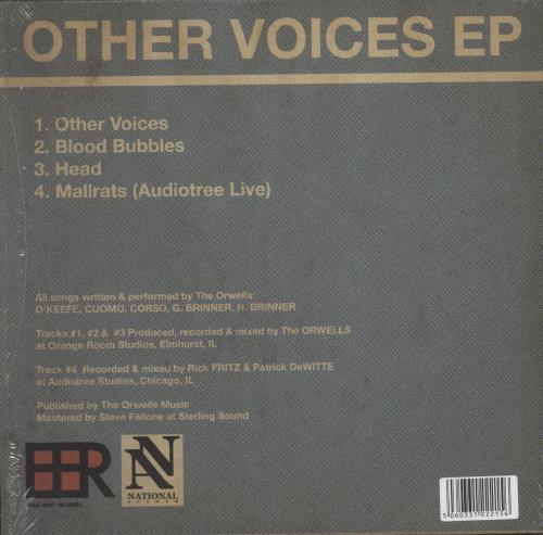 The Orwells Other Voices EP 10" vinyl single (10 inch record) UK 46E10OT870953