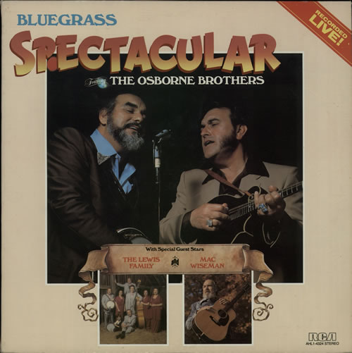The Osborne Brothers Bluegrass Spectacular vinyl LP album (LP record) US UZKLPBL638333