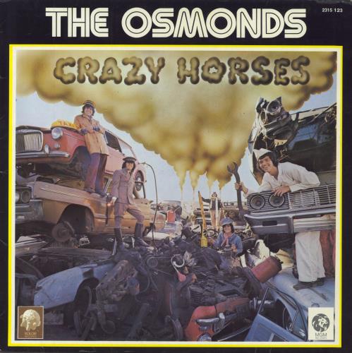 The Osmonds Crazy Horses vinyl LP album (LP record) German OSDLPCR796529