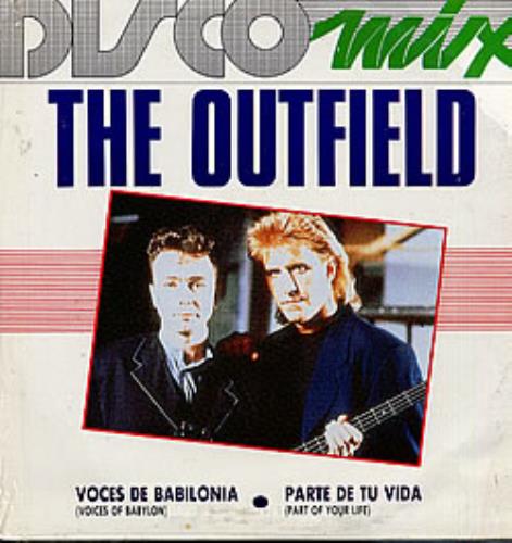 The Outfield Voces De Babilonia 12" vinyl single (12 inch record / Maxi-single) Mexican OFD12VO242751