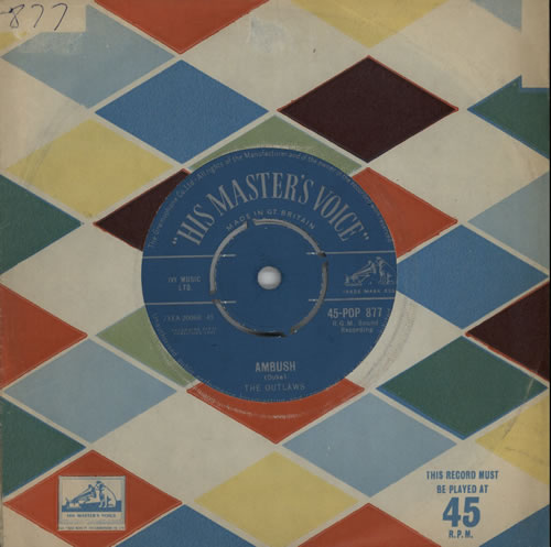 The Outlaws (UK) Ambush 7" vinyl single (7 inch record / 45) UK TXO07AM570234