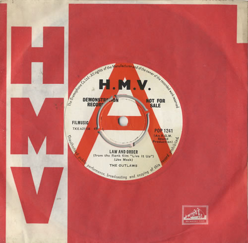 The Outlaws (UK) Law And Order 7" vinyl single (7 inch record / 45) UK TXO07LA477954