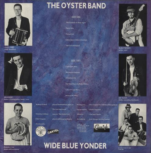 The Oyster Band Wide Blue Yonder vinyl LP album (LP record) UK OAALPWI402010