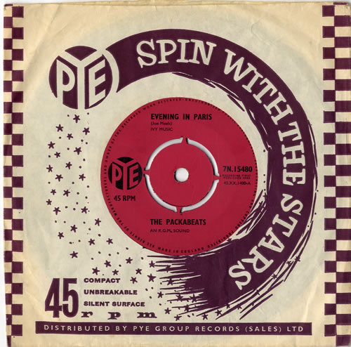 The Packabeats Evening In Paris 7" vinyl single (7 inch record / 45) UK W0J07EV614175