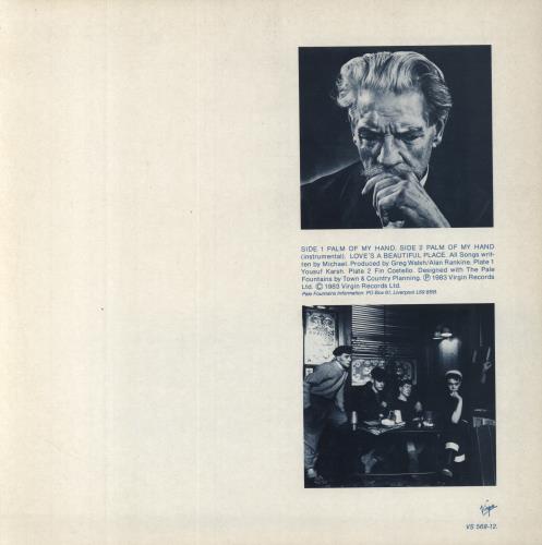 The Pale Fountains Palm Of My Hand 12" vinyl single (12 inch record / Maxi-single) UK PLF12PA83170