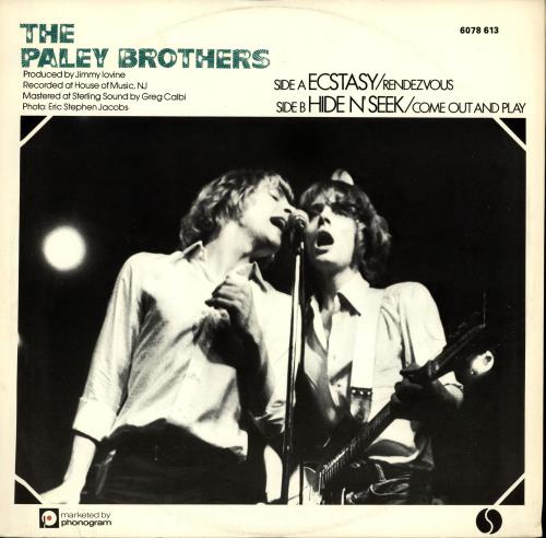 The Paley Brothers Ecstasy 12" vinyl single (12 inch record / Maxi-single) UK W8512EC702975
