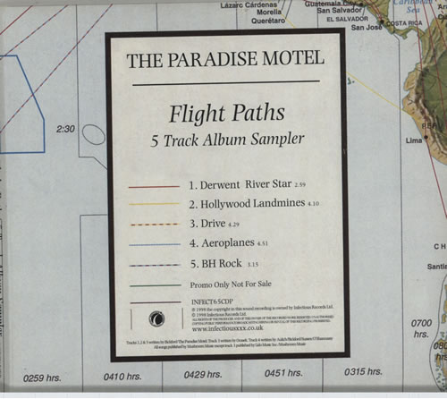 The Paradise Motel Flight Paths - 5 Track Album Sampler CD single (CD5 / 5") UK PDMC5FL636792