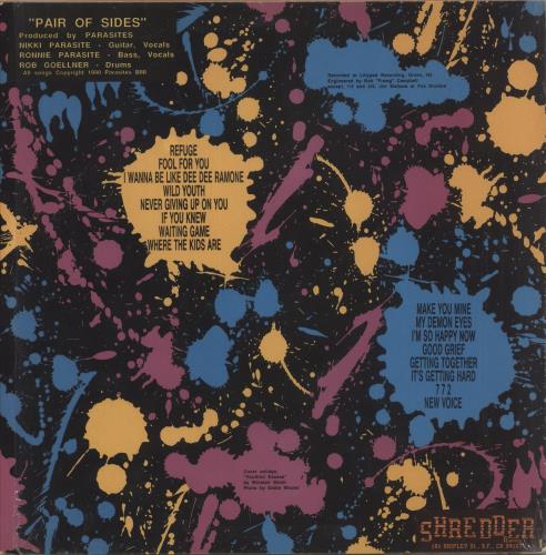 The Parasites Pair Of Sides vinyl LP album (LP record) US VHWLPPA864189