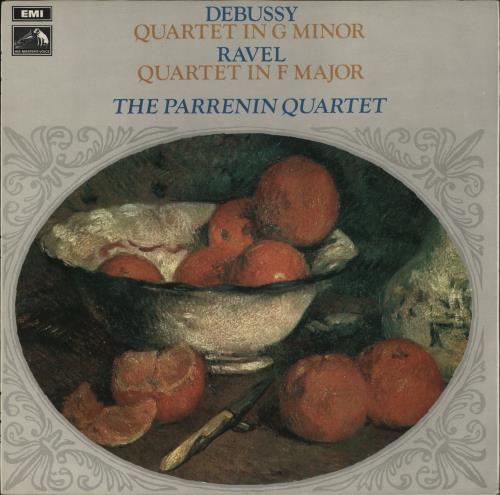 The Parrenin Quartet Debussy: Quartet In G Minor / Ravel: Quartet In F Major vinyl LP album (LP record) UK 33PLPDE877750