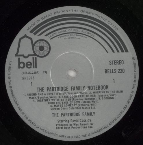 The Partridge Family The Partridge Family Notebook vinyl LP album (LP record) UK PTFLPTH63241