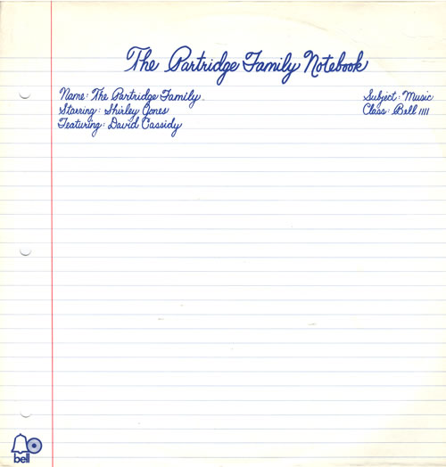 The Partridge Family The Partridge Family Notebook vinyl LP album (LP record) US PTFLPTH64429