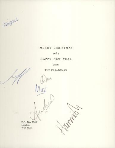 The Pasadenas Fan Bundle - Autographs memorabilia UK PSDMMFA842265