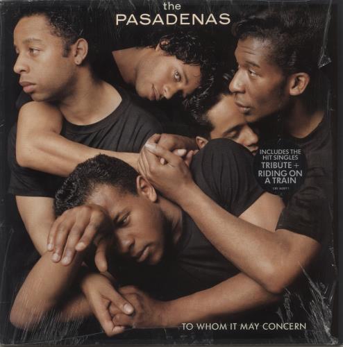 The Pasadenas To Whom It May Concern - Shrink vinyl LP album (LP record) UK PSDLPTO874428