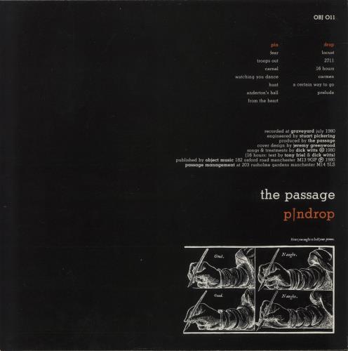 The Passage Pindrop vinyl LP album (LP record) UK TQ2LPPI365292