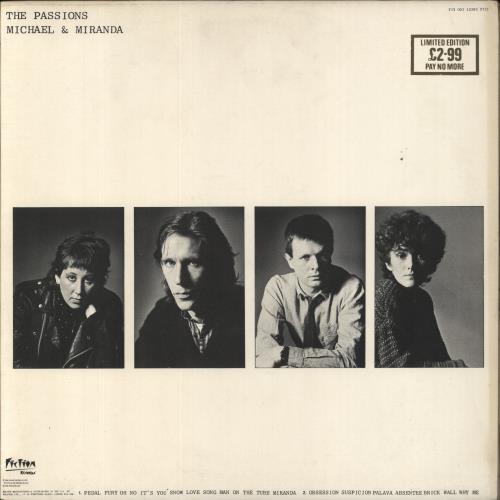 The Passions Michael & Miranda - gold stamp vinyl LP album (LP record) UK ONSLPMI300600