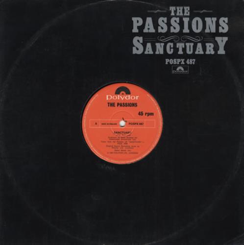 The Passions Sanctuary 12" vinyl single (12 inch record / Maxi-single) UK ONS12SA401591