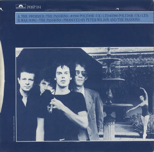 The Passions The Swimmer - P/S 7" vinyl single (7 inch record / 45) UK ONS07TH882912
