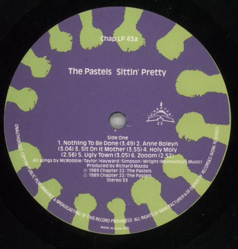 The Pastels Sittin' Pretty + poster - EX vinyl LP album (LP record) UK PELLPSI868939