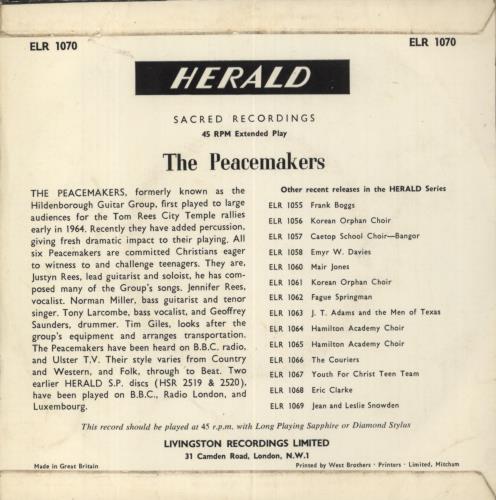 The Peacemakers The Peacemakers 7" vinyl single (7 inch record / 45) UK 78E07TH851869