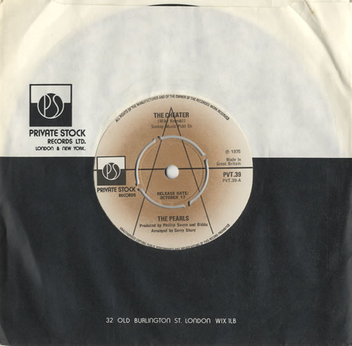 The Pearls The Cheater 7" vinyl single (7 inch record / 45) UK T8P07TH471595