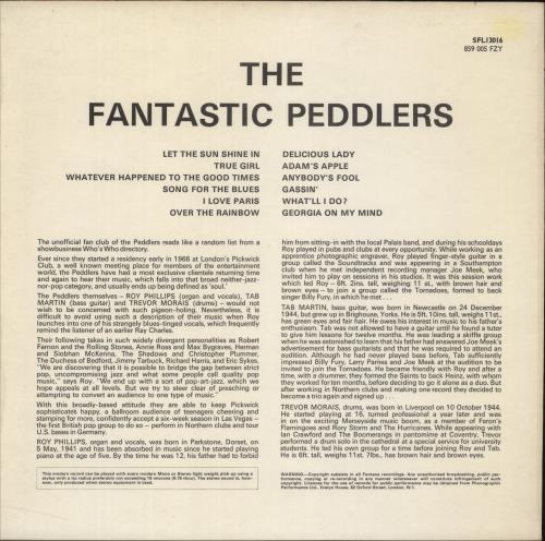 The Peddlers The Fantastic Peddlers vinyl LP album (LP record) UK PEZLPTH345529