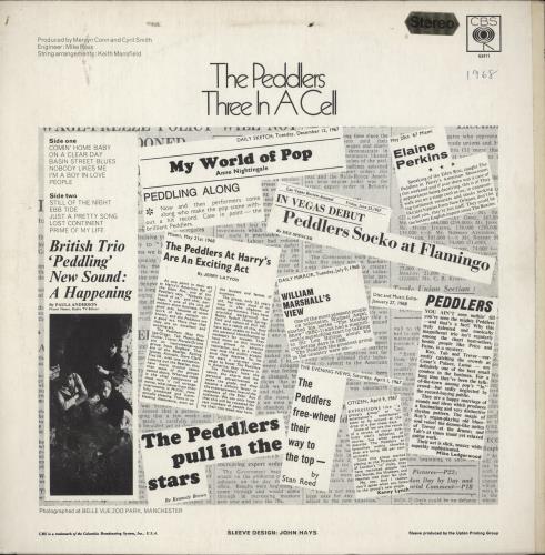 The Peddlers Three In A Cell vinyl LP album (LP record) UK PEZLPTH548027