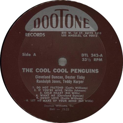 The Penguins The Cool Cool Penguins vinyl LP album (LP record) US U5NLPTH702419