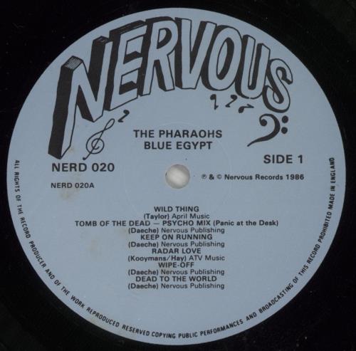The Pharaohs Blue Egypt - EX vinyl LP album (LP record) UK 6QGLPBL874694