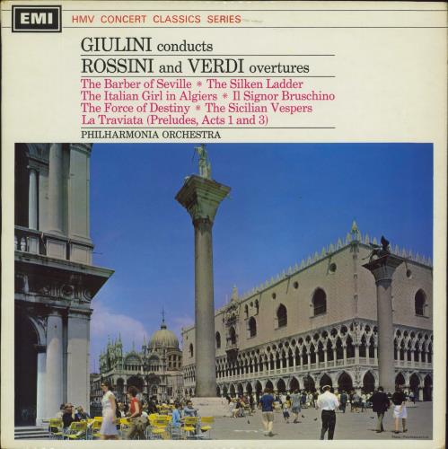 The Philharmonia Orchestra Rossini And Verdi Overtures vinyl LP album (LP record) UK UQ7LPRO790463