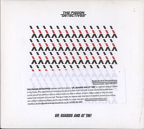 The Pigeon Detectives Up, Guards And At 'Em CD album (CDLP) UK TQ1CDUP533127