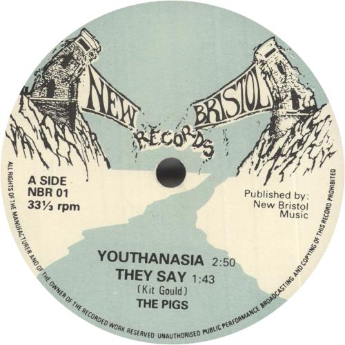The Pigs Youthanasia 7" vinyl single (7 inch record / 45) UK Y1K07YO740620
