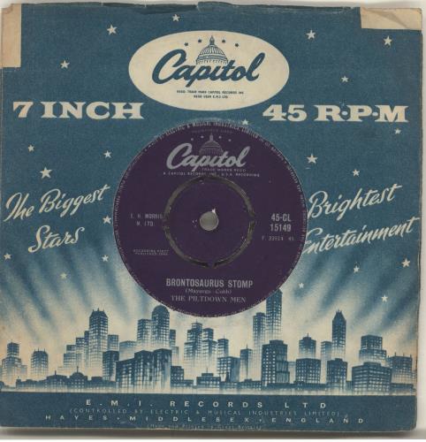 The Piltdown Men McDonald's Cave 7" vinyl single (7 inch record / 45) UK PMQ07MC419933