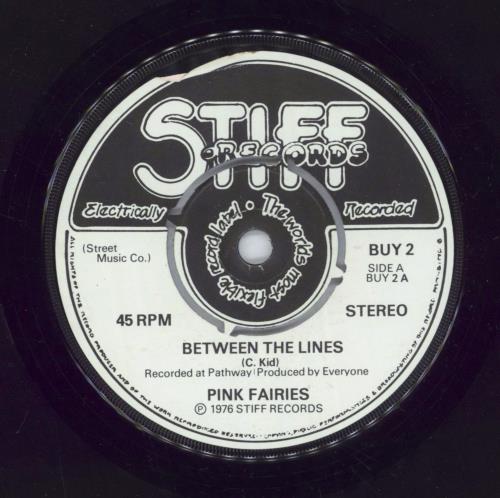 The Pink Fairies Between The Lines - 4-Pr - P/s 7" vinyl single (7 inch record / 45) UK PFA07BE870220
