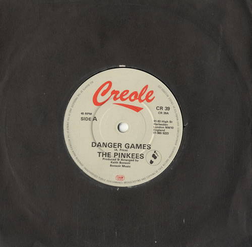The Pinkees Danger Games 7" vinyl single (7 inch record / 45) UK VQW07DA599739