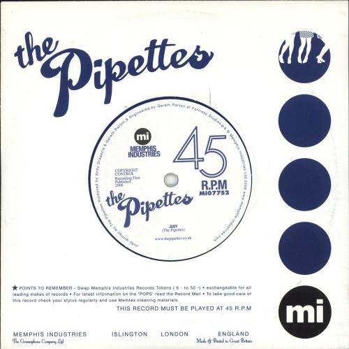 The Pipettes Judy - Blue Vinyl 7" vinyl single (7 inch record / 45) UK TP607JU374859