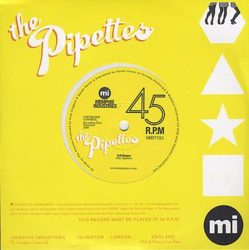 The Pipettes Pull Shapes - White Vinyl 7" vinyl single (7 inch record / 45) UK TP607PU364483