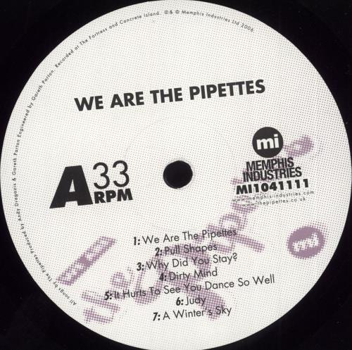 The Pipettes We Are The Pipettes vinyl LP album (LP record) UK TP6LPWE712573