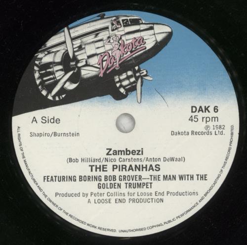 The Piranhas Zambezi 7" vinyl single (7 inch record / 45) UK TPI07ZA633074