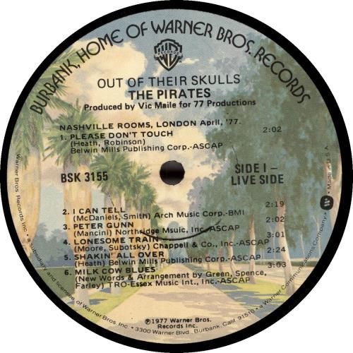 The Pirates Out Of Their Skulls vinyl LP album (LP record) US IRALPOU693571