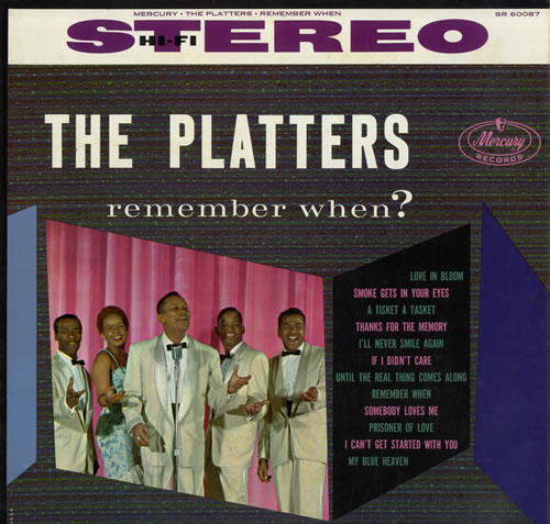 The Platters Remember When? vinyl LP album (LP record) US TTSLPRE562825