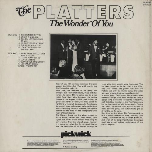 The Platters The Wonder Of You vinyl LP album (LP record) UK TTSLPTH756288