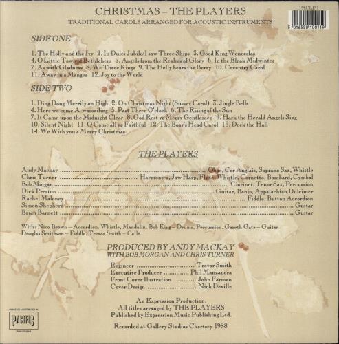 The Players Christmas vinyl LP album (LP record) UK 7HFLPCH851405