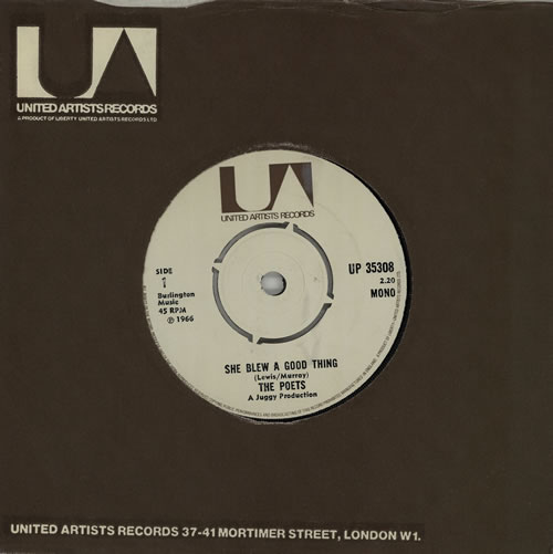 The Poets (US) She Blew A Good Thing - 4pr 7" vinyl single (7 inch record / 45) UK VZ807SH575658